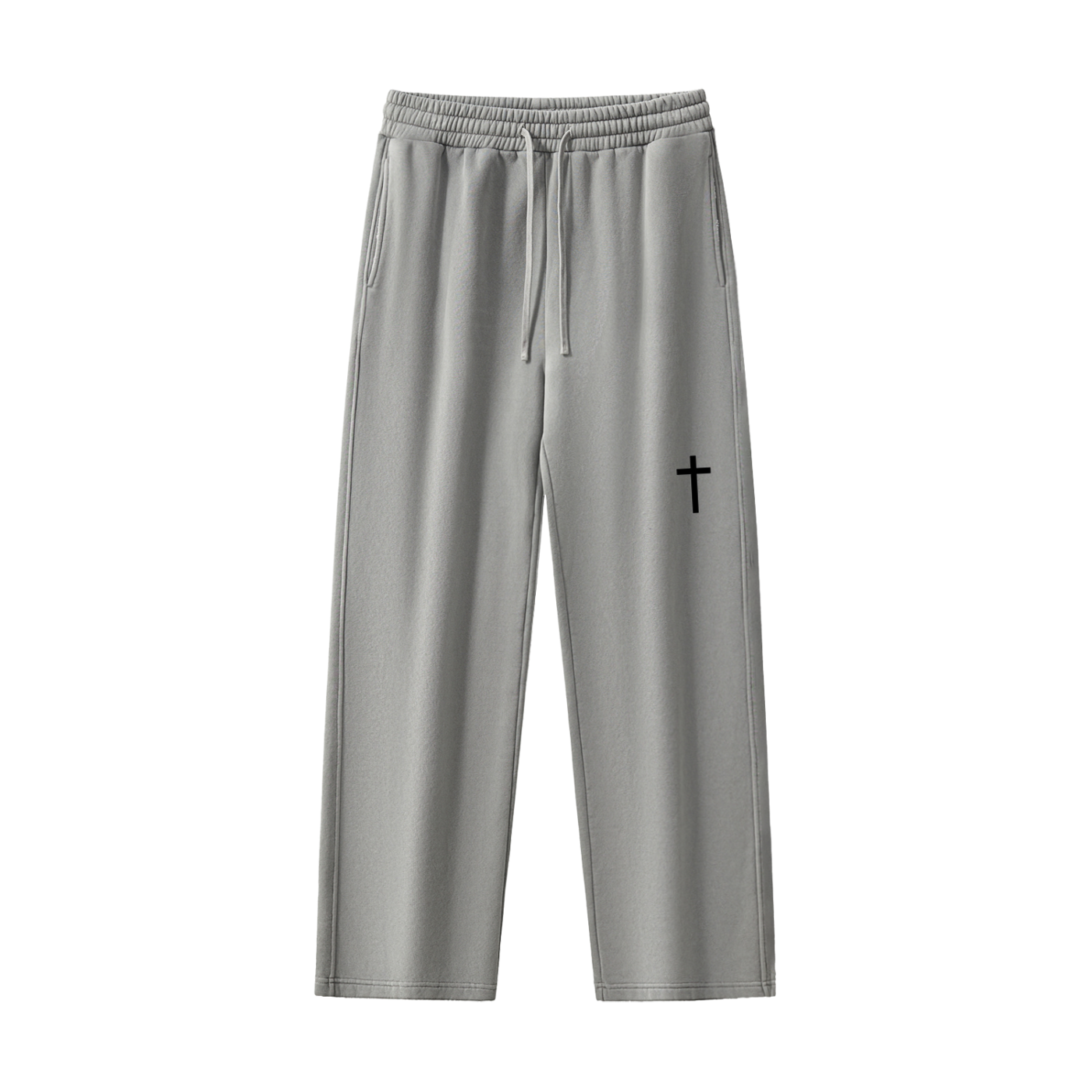 Frayed Enzyme Washed Fleece Sweatpants