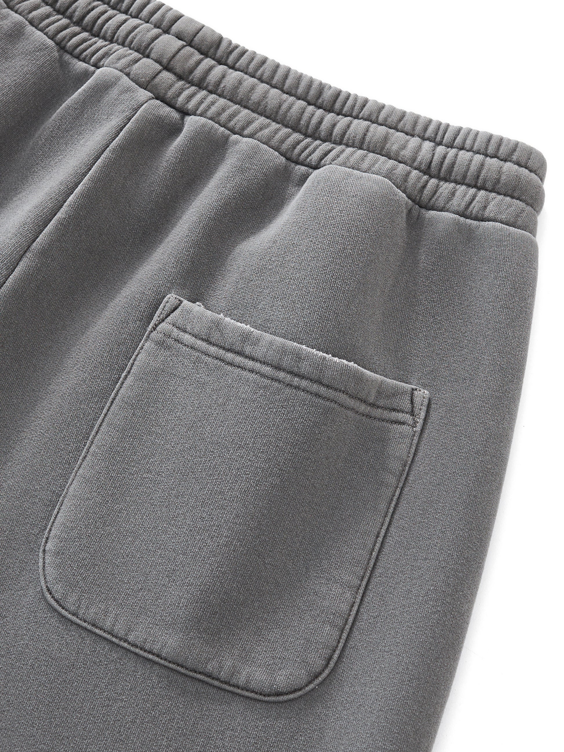 Frayed Enzyme Washed Fleece Sweatpants
